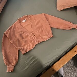 Flat White Waffle Knit Cardigan. One size fits all. Bought at Anthropologie.